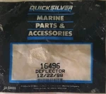 One New Genuine 16496 Mercury Mercruiser Quicksilver Deflector Oem Part. Fixed Price $9.99.