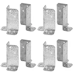 YIDU69Q 8 Pcs Adjustable Split Retrofit Base For 4X4,6X6 Post, Silver. Fixed Price $41.38.
