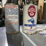 Pair Of Nos Vintage Nitro 9 Motorcycle / Marine Additive Cans, 4 Oz Each, Rare!. Fixed Price $13.00.