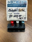 Nib Nos Oem Omc Evinrude Johnson Selector Switch 383858 80-235HP 1969-71. Fixed Price $80.00.