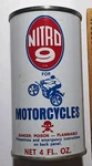 Nitro 9 Fuel Additive For Motorcycles Sereco 4OZ Gas & Oil Collectible. Fixed Price $16.00.