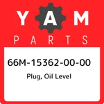 66M-15362-00-00 Yamaha Plug, Oil Level 66M153620000, New Genuine Oem Part. Fixed Price $23.27.