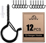 Adiil 12 Pcs Q Hanger Hooks With Safety Buckle, Windproof Screw For Hangin. Fixed Price $18.04.