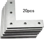 20 Pack Silver Corner Brackets, 4 Inch Repair Mending Braces For Wood,. Fixed Price $22.17.