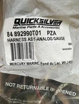 84-892990T01 Quicksilver Mercury Mercruiser Marine Analog Gauge Harness. Fixed Price $40.00.
