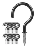 Argojolo Ceiling Hooks Vinyl Coated Screw 1-1/2 Inch W1.12 L2.14, Black. Fixed Price $14.30.