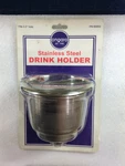 Ongaro 60002 Single Stainless Steel 3.5" Drink Holder With Drain. Fixed Price $25.00.