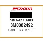 Mercury Cable T/s G1 19FT 8M0082492 Oem New. Fixed Price $75.40.