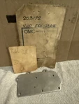 Omc Johnson Evinrude 203172 Exhuast Cover Plate New Oem Nos. Fixed Price $19.99.
