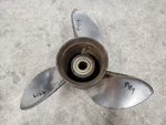 13" X 19P Omc Evinrude Johnson Ss Propeller, 389510, Spline Hub, P9419. Fixed Price $105.00.