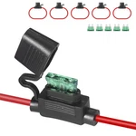 Muyi 6 Pack 12AWG Inline Fuse Holder Volt Tinned Copper Wire Pigtail.... Fixed Price $13.18.