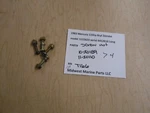 10-20189 10-20110 Mercury 1983 115HP 6CYL 6412616 Screws Nut (4) T166. Fixed Price $12.99.