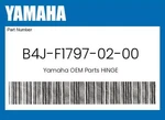 Yamaha Genuine Hinge B4J-F1797-02-00. Fixed Price $12.77.