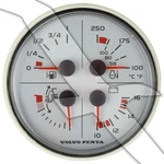Volvo Penta Evc 4 Function White Instrument Gauge Trim Volt Fuel Temp 3885215. Fixed Price $195.99.
