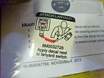 Mercury Mercruiser Quicksilver New Oem Part # 56-8M0087765 Decal-lanyard Wht. Fixed Price $5.99.