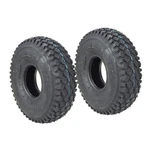 Set Of (2) Tires Stud 410X350X4 (4.10X3.50X4) 2PLY Carlisle 5916. Fixed Price $61.86.