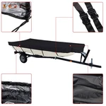 For Jon Boat Cover 210D 18FT Heavy Duty Trailerable Beam Width Up To 75IN. Fixed Price $28.61.