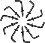 Biaungdo 100 Pack 1/2" Hooks, Black Screw In Small 1/2,. Fixed Price $8.41.