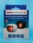 Hella 2 Nm Naviled Port Navigation Lamp - White Shroud, Red Lens. Fixed Price $99.99.