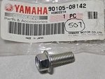 New Genuine Yamaha Factory Hardware Flange Bolt Part Nos Oem 90105-08142-00. Fixed Price $7.89.