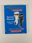 "ec" 50 Thru 70 Service Manual, 3-CYLINDER Johnson, Evinrude (p/n: 520208) 1997. Fixed Price $39.95.