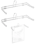 Qwork 2-PACK T-shirt Bag Rack Wall Mount, Chrome-plated Metal Retail. Fixed Price $29.95.