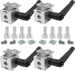 4 Sets 2020 Aluminum Extrusion Pivot Joint Bracket Swivel Mount Silver. Fixed Price $28.17.