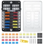 Kohree Way 12V Fuse Box, Volt Blade Block Waterproof With Led.... Fixed Price $36.29.