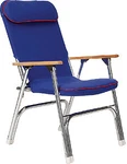 Seachoice Canvas Folding Chair , Blue W/ Red Trim. Fixed Price $222.78.
