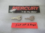 A30K Mercury Quicksilver 30431118 Key #118 Set Of 2 Oem New Factory Boat Parts. Fixed Price $11.12.