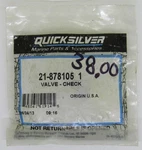 New Quicksilver Mercury Marine Boat Oem Check Valve Part No. 21-878105. Fixed Price $50.99.