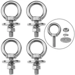 Zyuarom 4 Pack Stainless Steel Eye Bolts With M8X26MM (5/16"X1"), Silver. Fixed Price $14.41.