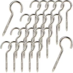 50PCS Screw Hooks Heavy Duty 2 Inch Metal Cup Round End Silver. Fixed Price $13.35.