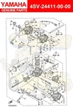 Yamaha Diaphragm 4SV-24411-00-00 Oem New. Fixed Price $55.70.