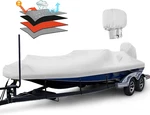 Waterproof 1200D Pu Boat With Motor Cover, 17-19' Marine Grade Heavy Duty. Fixed Price $138.99.