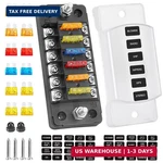 Electop 6 Way Fuse Block Blade Box With Negative Bus, Circuit Holder. Fixed Price $24.97.