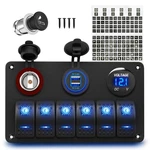 Rvboatpat 6 Gang Marine Switch Panel Waterproof 12V Rocker. Fixed Price $54.98.