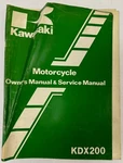 Kawasaki 99920-1252-01 KDX200-A2 Owner's/service Manual. Fixed Price $24.00.