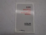 W5 Mercruiser Operation & Maintenance Manual Alpha One V6 Models 90-821071920. Fixed Price $19.95.