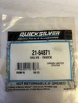 Mercury Quicksilver 21-64871 Check Valve New Oem Nos. Fixed Price $7.89.