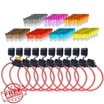 Ledvillage 10 Pack Inline Fuse Holder 18AWG 1FT Car Marine Solar Rv. Fixed Price $20.00.