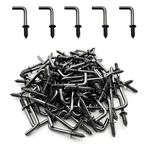 Idealsv 100 Pcs Black Bronze Screw In Hooks Small 5/8" Shape. Fixed Price $12.83.
