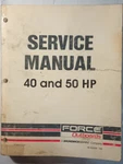 Mercury Force 90-823265 1/1994 40 & 50 Hp Models Outboard Service Manual. Fixed Price $39.95.