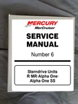 Mercury Mercruiser Sterndrive Units Mr Alpha One & Ss Service Repair Manual #6. Fixed Price $41.20.