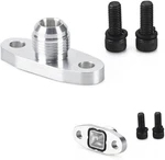 AN10 Oil Drain Flange,funnel Type Return With Ring For T3 Short, Silver. Fixed Price $21.99.