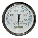 Faria F33840 Chesapeake White 7000 Rpm Outboard Tachometer With Hourmeter TCH008. Fixed Price $192.12.