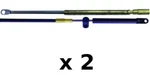 2 Pack 10 Ft Xtreme Gen Control Cables Fits Mercury, Mariner And Mercruiser. Fixed Price $149.36.