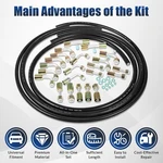 Air Conditioning And Fitting Kit 6.5FT #6#8#10 Hoses For A/c AC.121.001. Fixed Price $138.99.