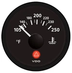 Vdo Viewline Onyx 250F 2-1/16" 12/24V Water Temp Gauge A2C53413355 Swiss Made. Fixed Price $49.99.