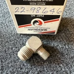 Genuine Mercury Nla Oem Elbow Fitting 22-98646. Fixed Price $25.00.
